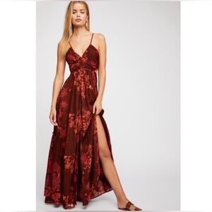 Free people need this floral sheer BoHo festival maxi dress